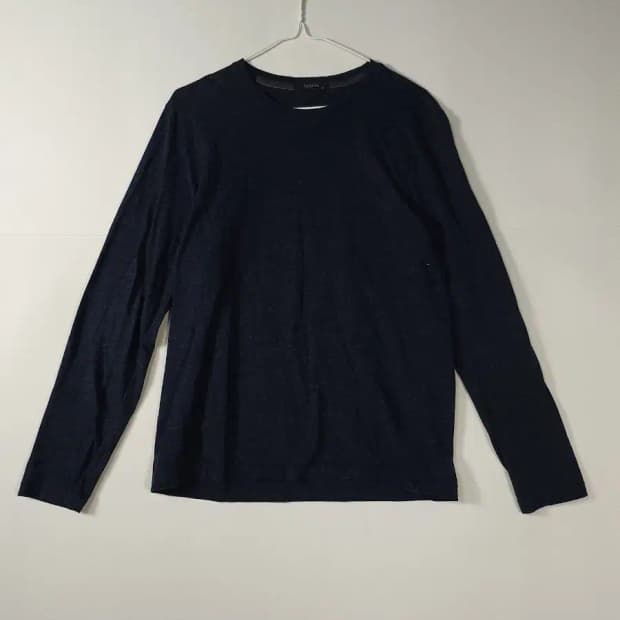 HAZZYS 헤지스 네이비 긴팔 티셔츠