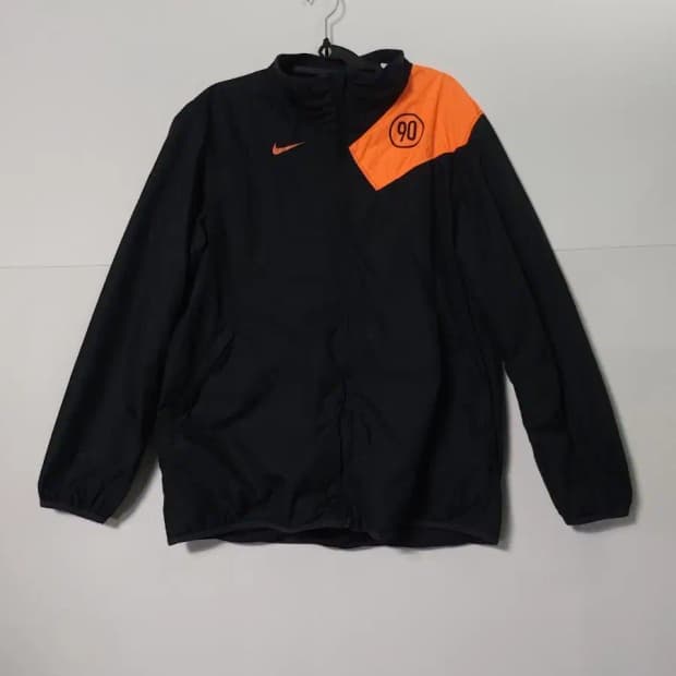 나이키 바람막이 블랙/오렌지 90 패치