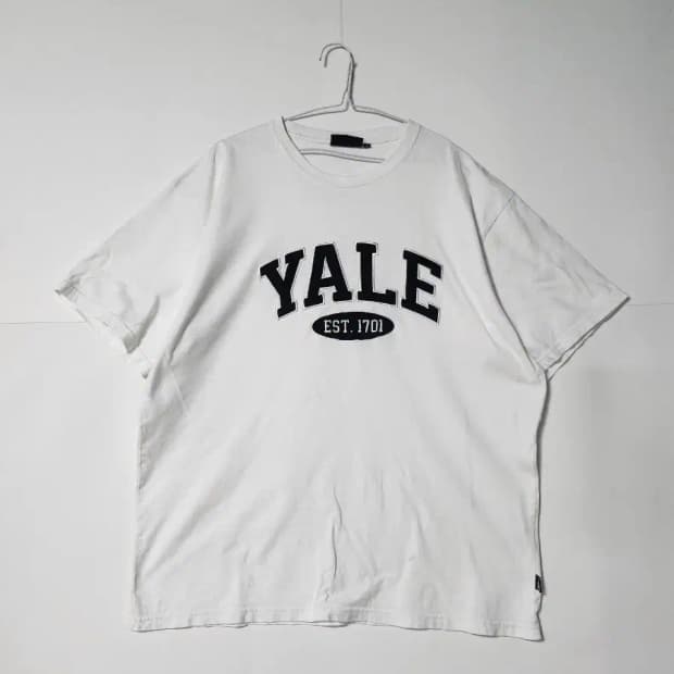 YALE 예일 반팔 티셔츠 화이트