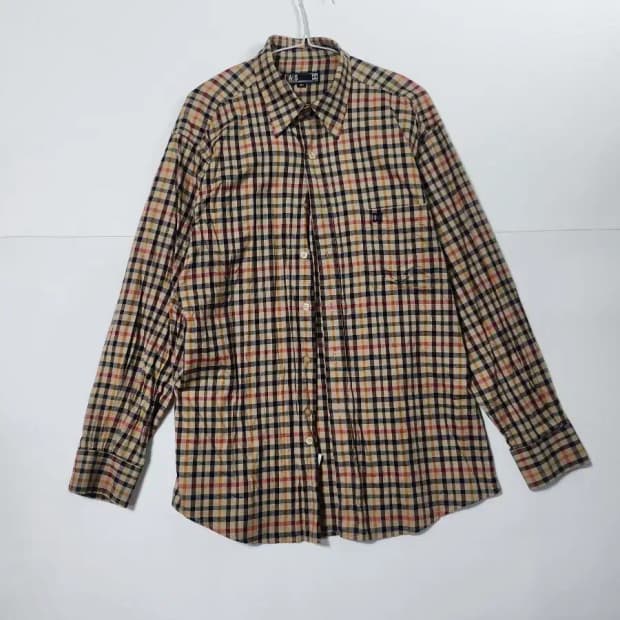 DASK 닥스 체크 긴팔 셔츠 남방