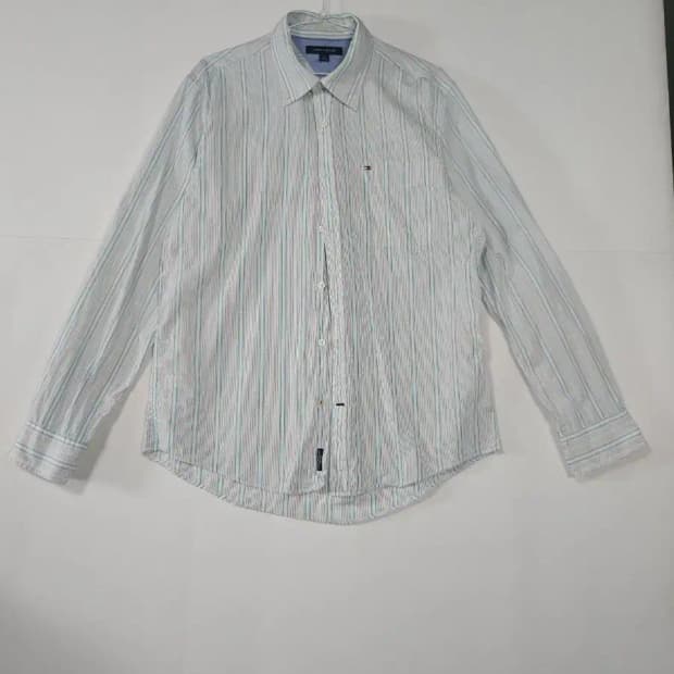 타미힐피거 스트라이프 긴팔 셔츠