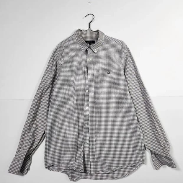 빈폴 체크 긴팔 셔츠