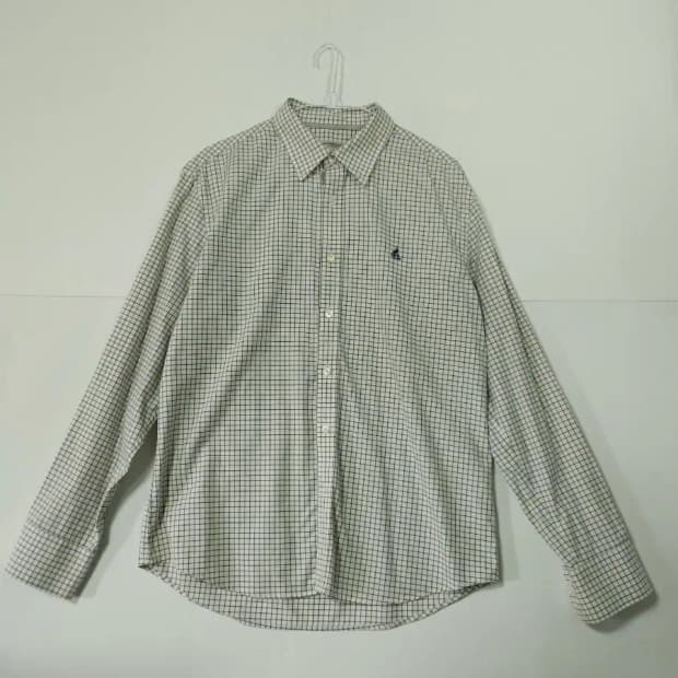 빈폴 체크 긴팔 셔츠