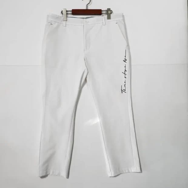 아디다스 화이트 Three Stripe Life 바지