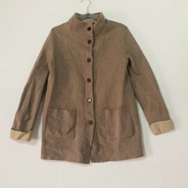 dask 닥스 베이지색 하프 코트