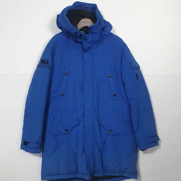 NBA 블루 후드 패딩 코트