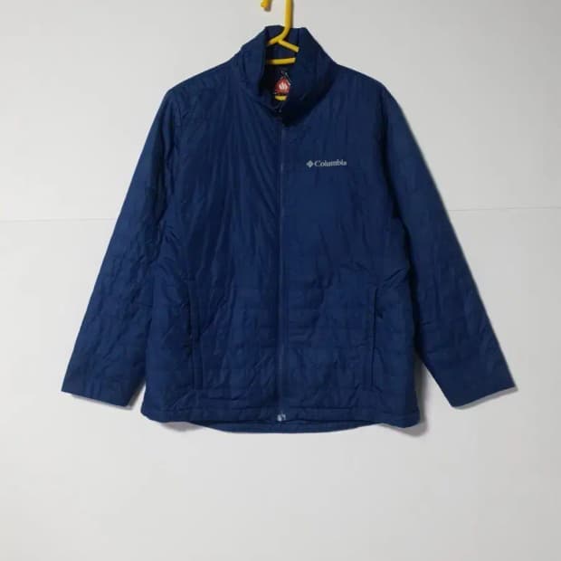 컬럼비아 퀼팅 자켓 네이비