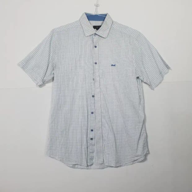 닥스 체크 반팔 셔츠