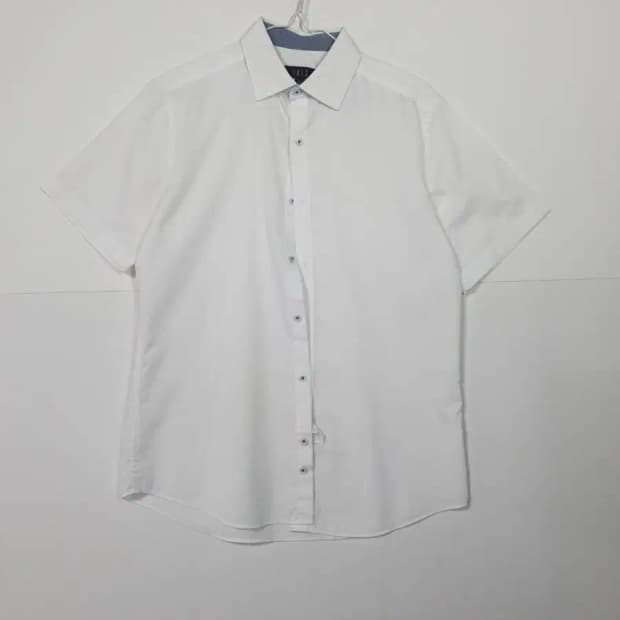 닥스 화이트 반팔 셔츠