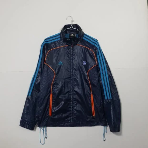 아디다스 네이비/블루 바람막이 자켓