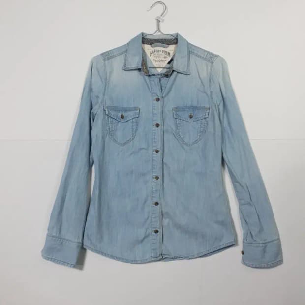 리바이스 데님 셔츠 여성용