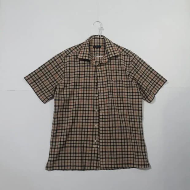 닥스 반팔 체크 셔츠