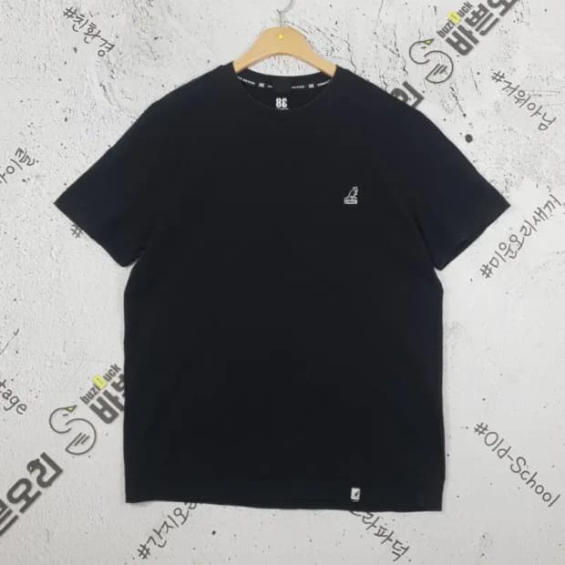 캉골 KANGOL 브리티시 반팔 티셔츠 블랙 XL 1000433