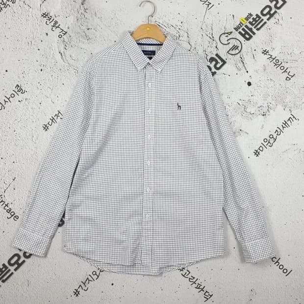 헤지스 HAZZYS 슬림핏 긴팔 남방 셔츠 태터솔 105 1100305