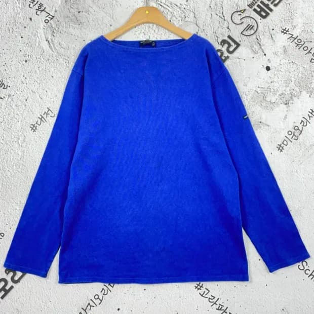 세인트제임스 보트넥 긴팔 슬리브 티셔츠 블루 M 2100109