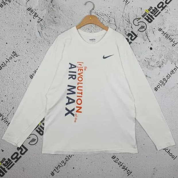 나이키 NIKE 에어맥스 롱슬리브 긴팔 티 크림 XL 2100115