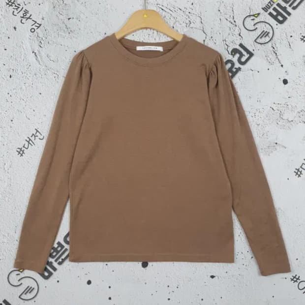 코코블랙 COCOBLACK 롱슬리브 긴팔 티 브라운 F 2100112