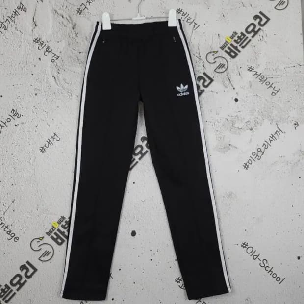 아디다스 ADIDAS 기모 트레이닝 바지 블랙 90 4400080