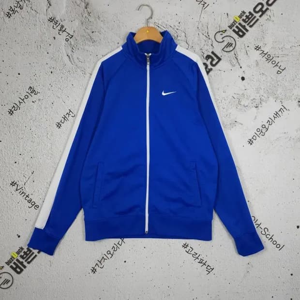 나이키 NIKE 스우시 트랙 져지 자켓 블루 M(100) 3100224