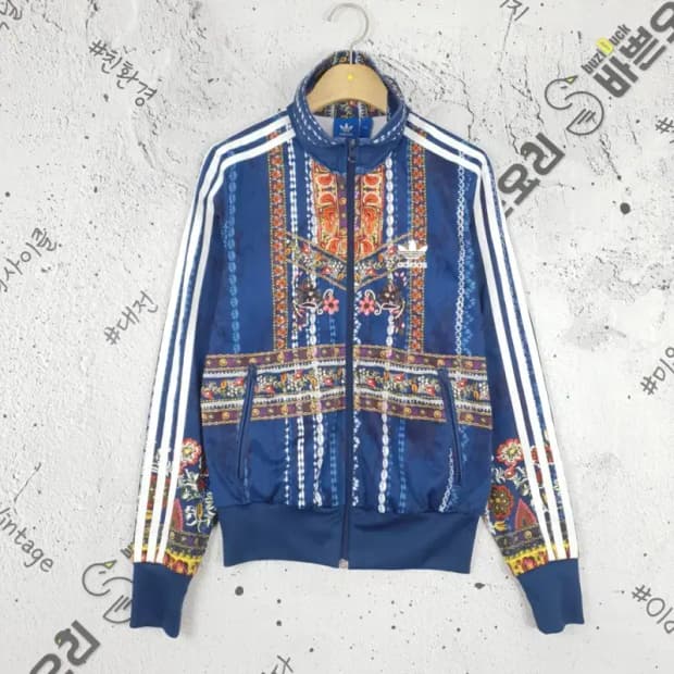 아디다스 ADIDAS 끼란데이라 트랙 져지 자켓 블루 3100145