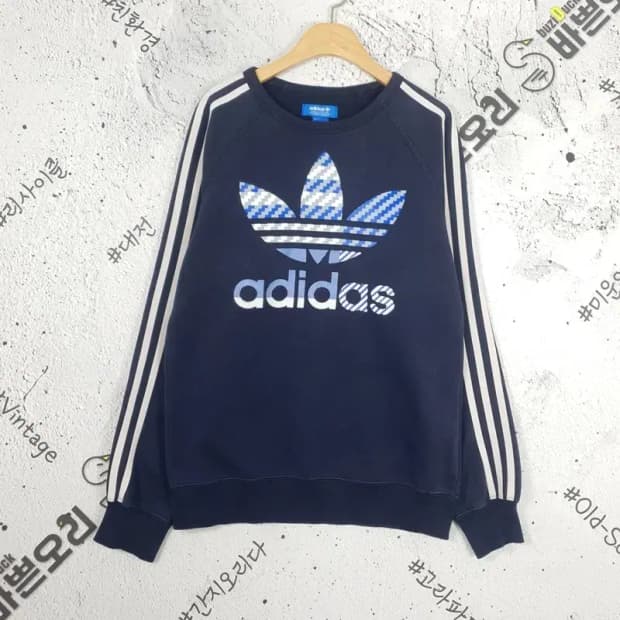 아디다스 ADIDAS 빅로고 파이어버드 맨투맨 네이비 2200080