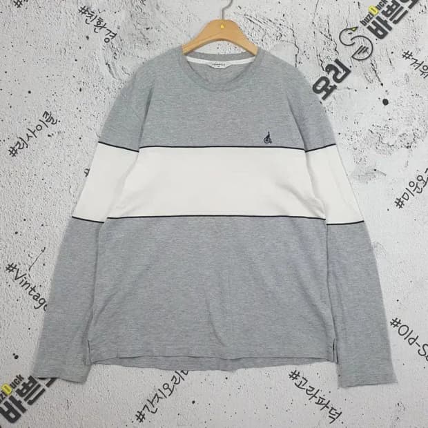 빈폴 BEANPOLE 롱슬리브 긴팔 티 그레이 2100058