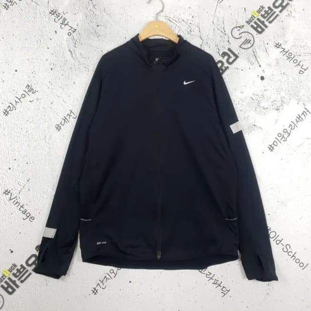 나이키 NIKE 스우시 드라이핏 기모 져지 자켓 블랙 3100020
