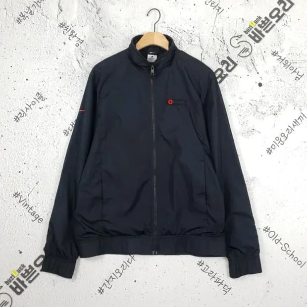 나이키 NIKE 스우시 토탈90 바람막이 자켓 블랙 3800027