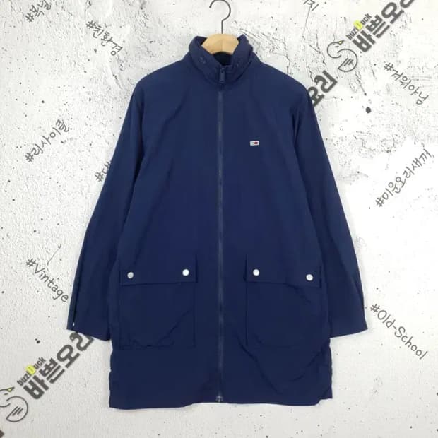 타미진스 TOMMY JEANS 바람막이 하프 자켓 네이비 3800028