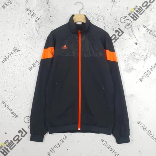아디다스 ADIDAS 우븐 슬림핏 바람막이 져지 자켓 블랙 3800102