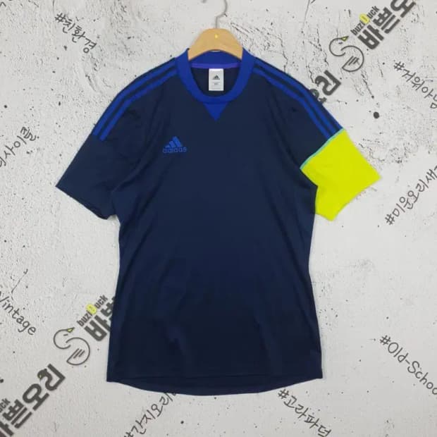 아디다스 ADIDAS 기능성 져지 반팔 티 네이비 95 1000354