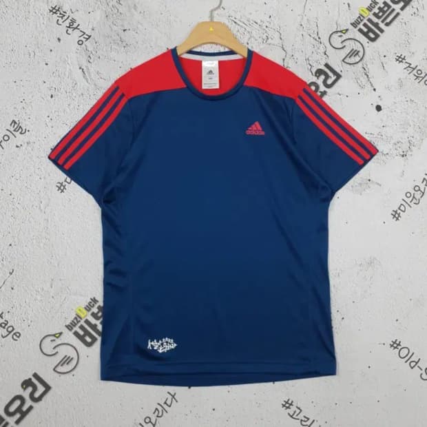 아디다스 ADIDAS 이벤트 져지 반팔 티 네이비 100 1000122