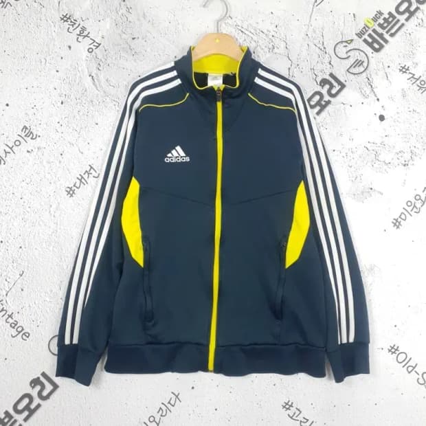 아디다스 ADIDAS 퍼포먼스 트랙탑  져지 네이비 옐로우 3100086