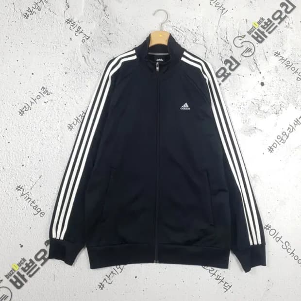 아디다스 ADIDAS 퍼포먼스 에센셜 져지 자켓 블랙 3100091