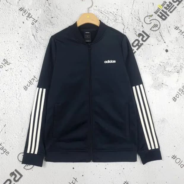 아디다스 ADIDAS 블루종 트랙 집업 져지 자켓 블랙 3100099