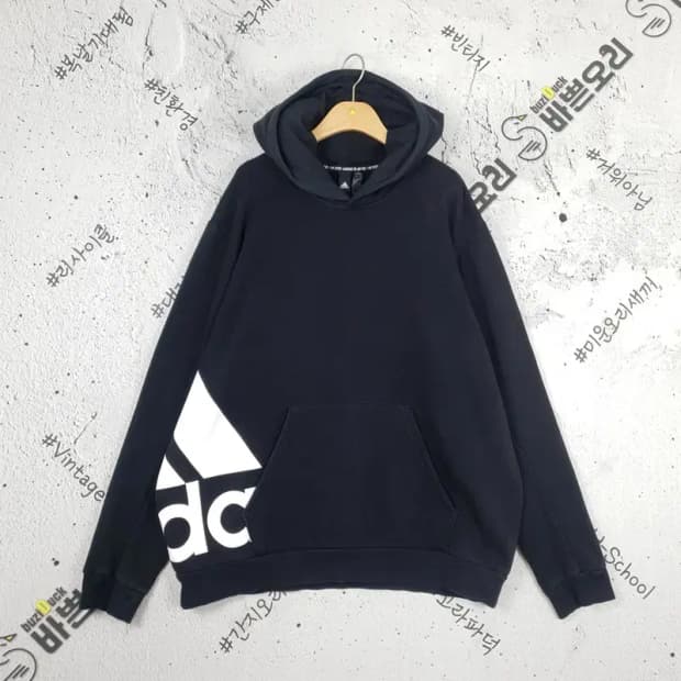 아디다스 ADIDAS 퍼포먼스 기모 오버핏 후드티 블랙 2300106
