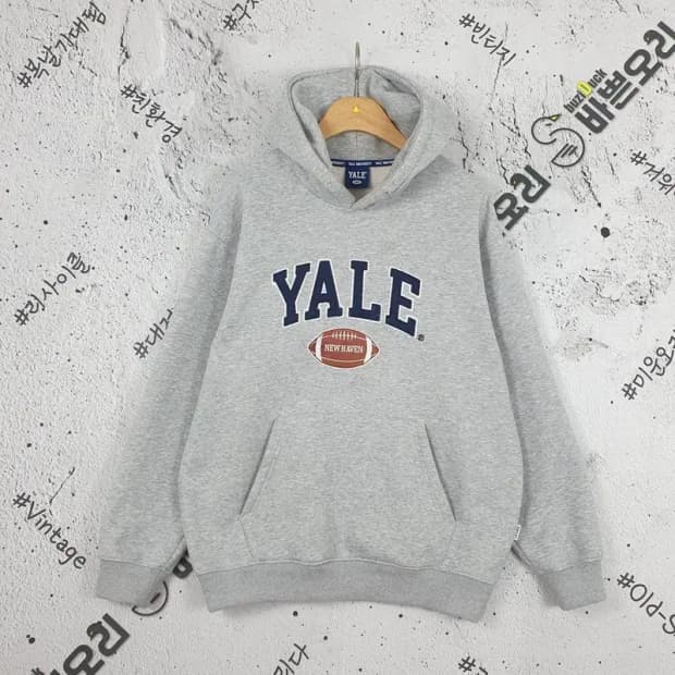 예일 YALE UNIVERSITY 후드티 라이트 그레이 2300142