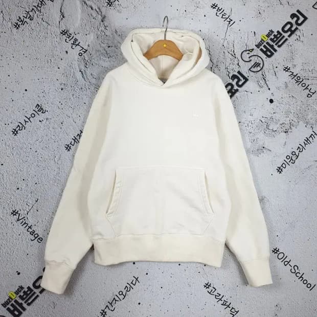 아디다스 ADIDAS 기모 포켓 후드티 크림 2300116