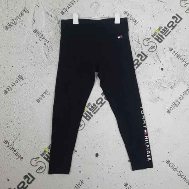 타미힐피거 TOMMY HILFIGER 레깅스 블랙 L 4400049