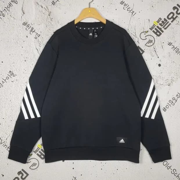 아디다스 ADIDAS 3S 스웨트 맨투맨 블랙 2XL 2200225