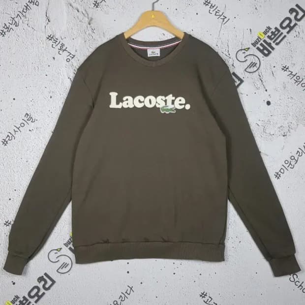 라코스테 LACOSTE 스웨트 맨투맨 카키 5 2200226