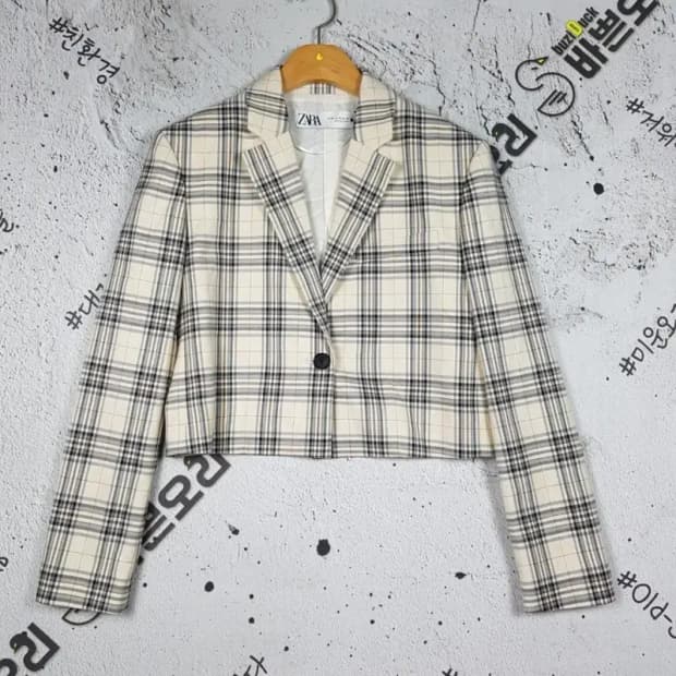 [새상품] 자라 ZARA 여성 블레이저 자켓 크림 XS 3200052