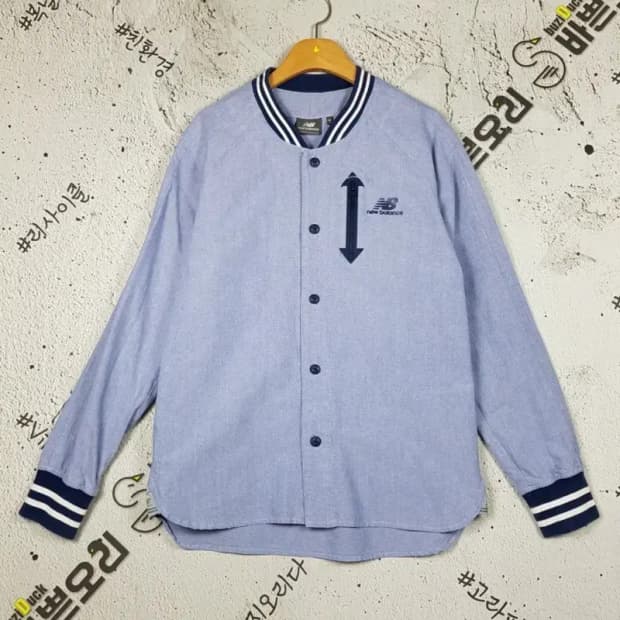 뉴발란스 NB 블루종 바시티 자켓 라이트 블루 M 3200057