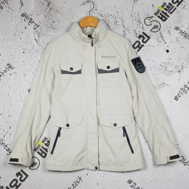 디스커버리 여성 아웃도어 사파리 자켓 크림 90 3200059