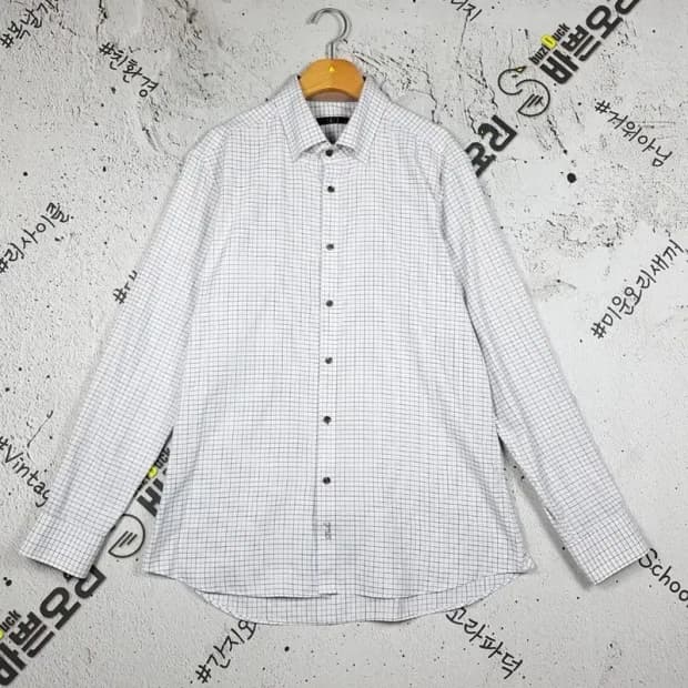 닥스 DAKS 셔츠 긴팔 화이트 테터솔체크 105 1100315