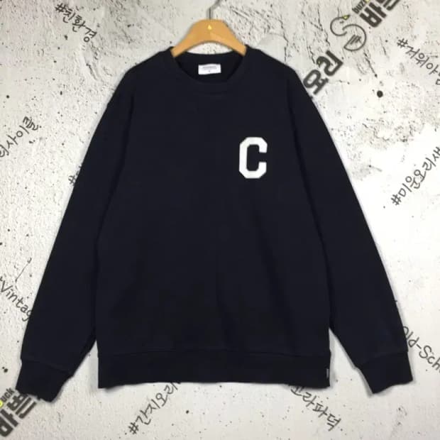커버낫 C 로고 스웨트셔츠 맨투맨 네이비 M 2200216