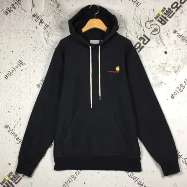 칼하트 CARHARTT 후디드 스쿼드 스웻 후드티 블랙 S 2300190