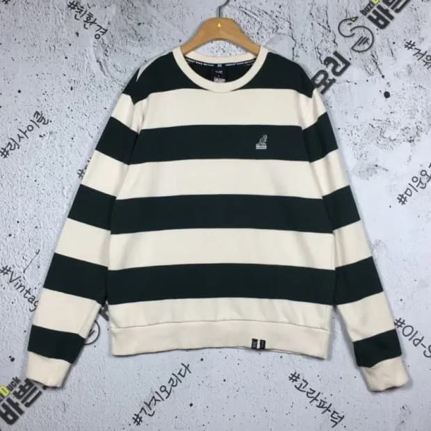 캉골 KANGOL 스웻 맨투맨 딥그린&크림 M 2200217