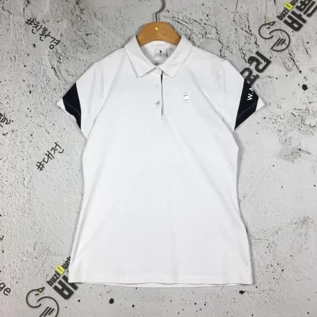 와이드앵글 여성 골프 기능성 카라티 화이트 90 1000479