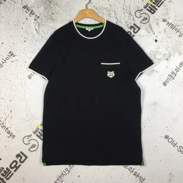 겐조 KENZO 포켓 반팔 티 블랙 M 1000480